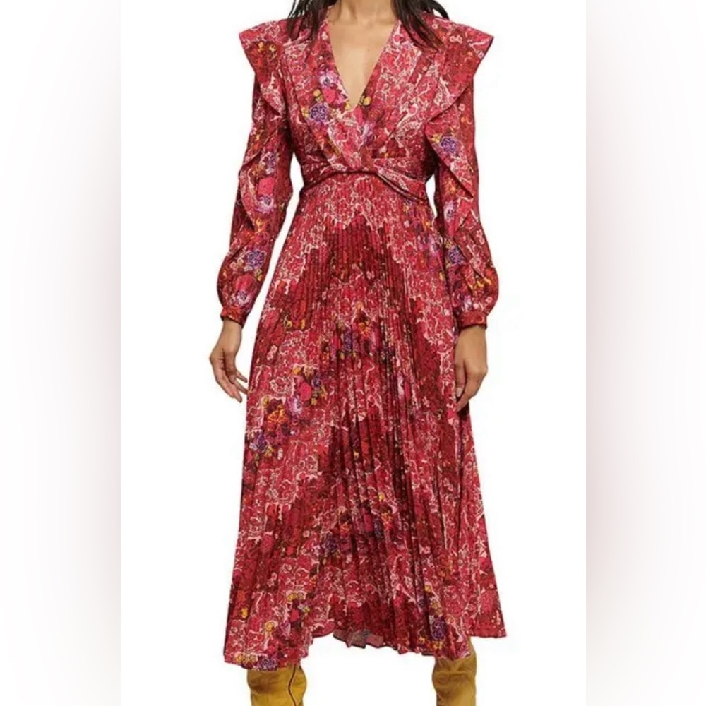 Derek Lam 10 Crosby Chrishelle Pleated Midi Dress 10